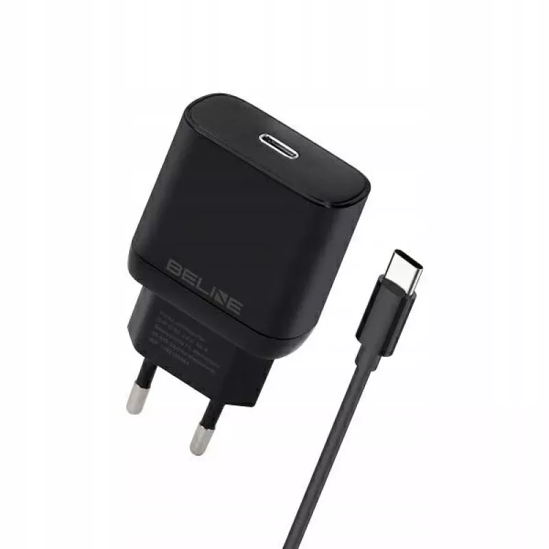 Ladegerät Beline Beli02168 25W USB-C mit USB-C-Kabel, schwarz