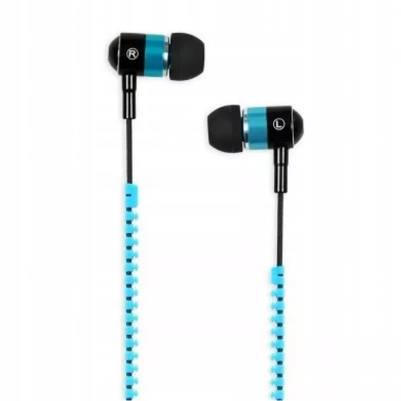 In-Ear-Kopfhörer mit Reißverschluss-Design und Mikrofon