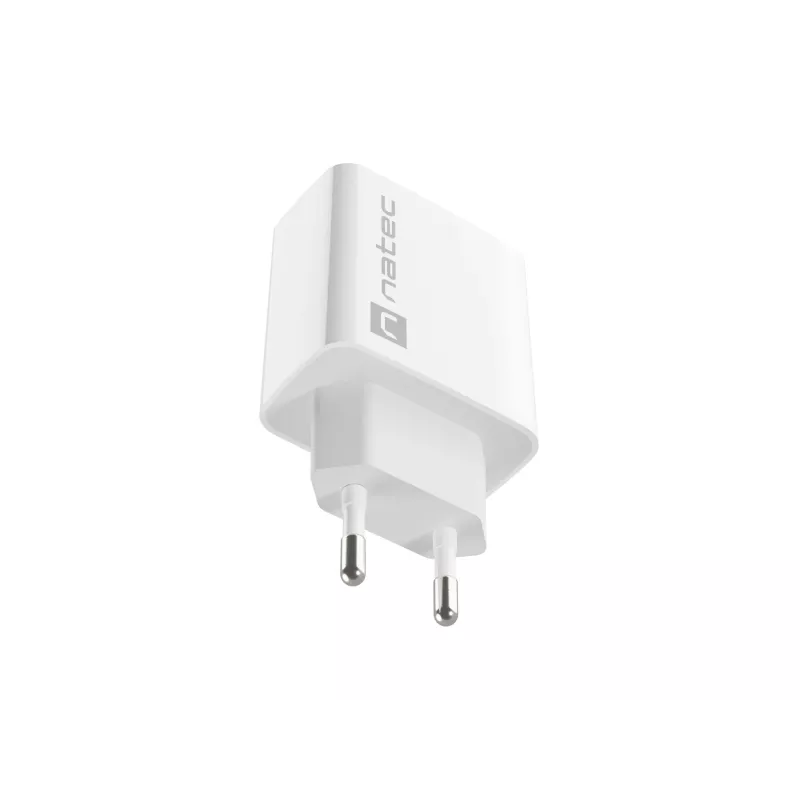Indoor USB-C Schnellladegerät NATEC RIBERA 12V 20W Quick Charge 3.0 Weiß