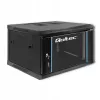 Qoltec 54465 19-Zoll-Wandschrank 6U, 600 x 370 x 600 mm, Tür aus gehärtetem Glas, SPCC-Stahl