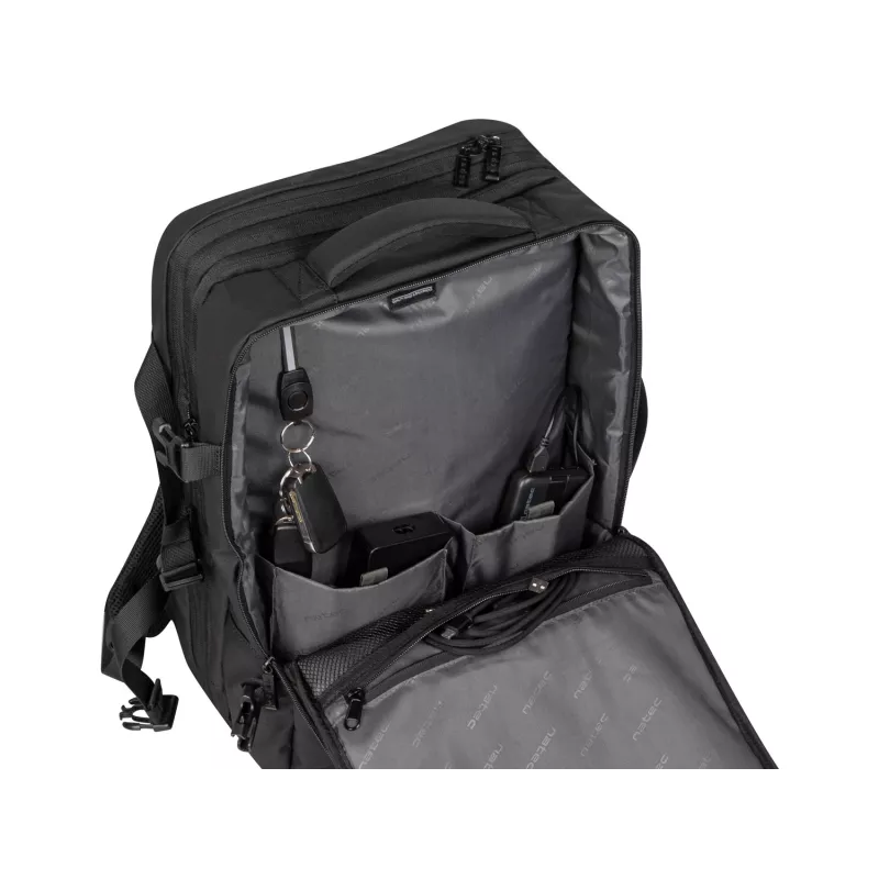 Natec Camel Pro Laptop-Rucksack 17,3 Zoll, Schwarz (NTO-2116)