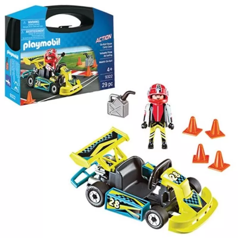 Spielzeugfigur PLAYMOBIL Go-Kart Racer Aufbewahrungskoffer