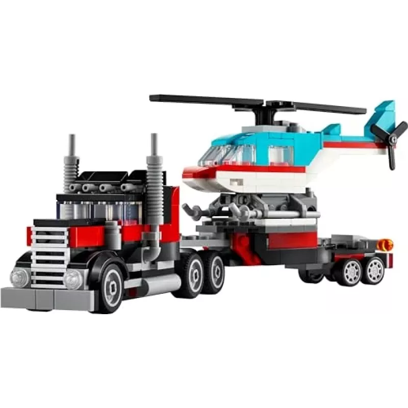 LEGO Creator 3-in-1 31146 Tieflader mit Hubschrauber