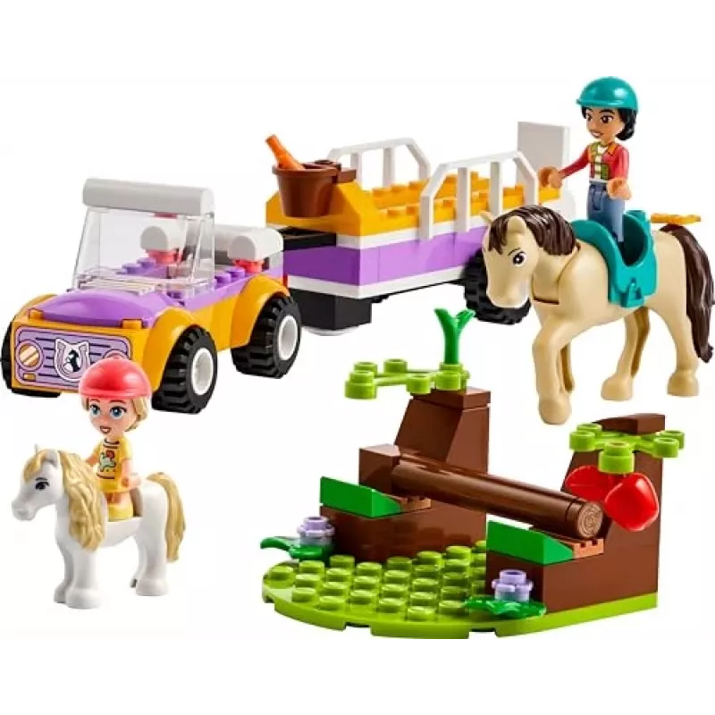 LEGO Friends Pferde- und Ponyanhänger-Tierspielzeug-Set 42634