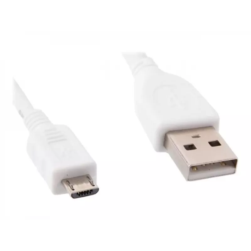Gembird Cablexpert – USB-Kabel – Micro-USB Typ B (M) auf USB (M) – 1 m – vergossen – Weiß (CCP-MUSB2-AMBM-W-1M)