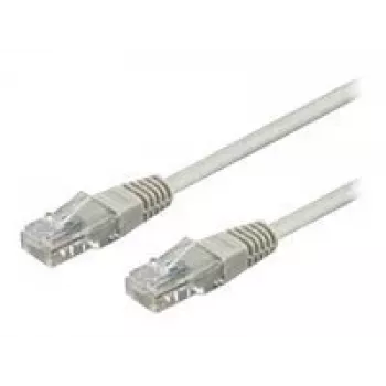 Wentronic Goobay CAT 6 Patchkabel, U/UTP, Grau, 3 m - CCA Kupfergemisch (68409)