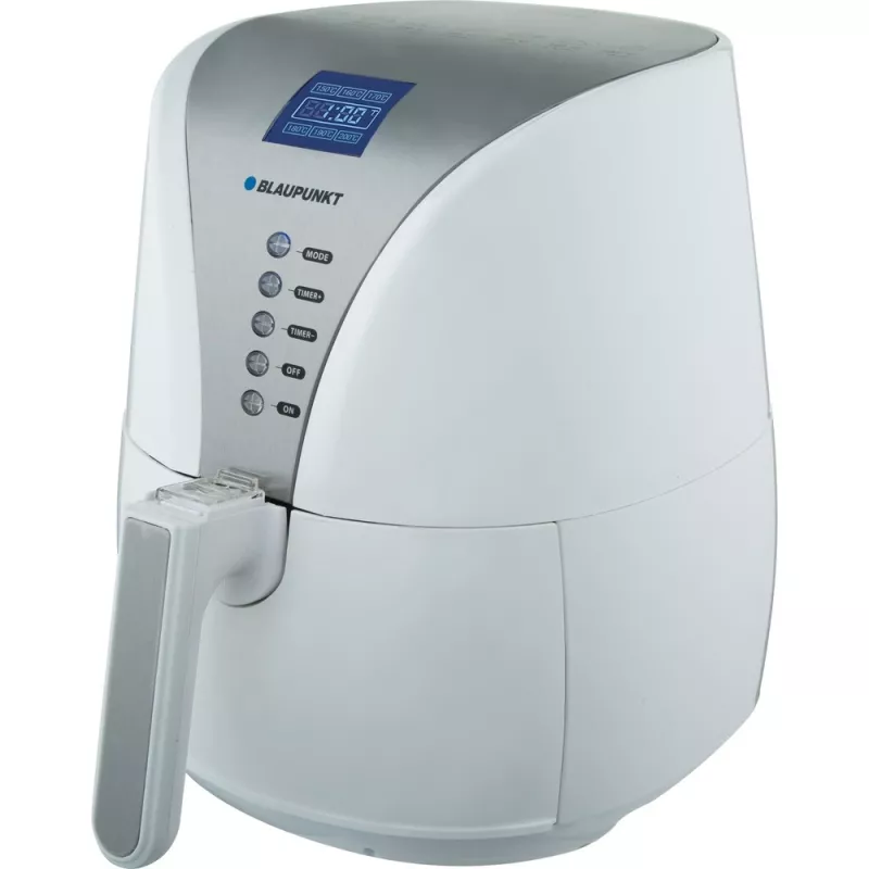 Blaupunkt AFD-601 Heißluftfritteuse, 4 l, 1500 W, 150–200 °C, 1-h-Timer, Display, Weiß