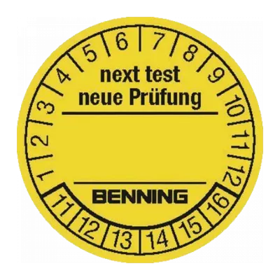 Prüfetiketten