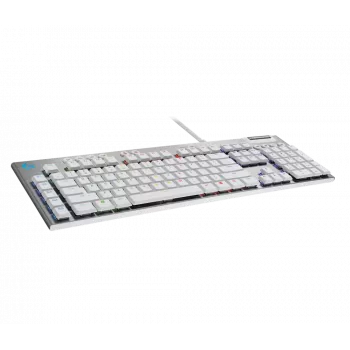LOGITECH G815 LIGHTSPEED RGB Mechanische Gaming-Tastatur – GL Tactile - WEISS - PAN - USB - NORDIC-613 - TACTILE SWITCH