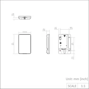 Hikvision DS-PK501LTM-HWE kabelgebundenes (Bus) LCD-Bedienteil für AX Hybrid PRO