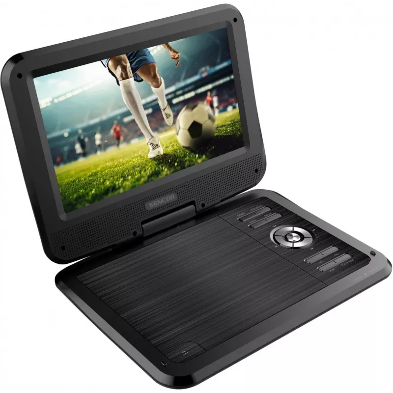 SENCOR SPV 2105 10,1-Zoll tragbarer DVD-Player mit USB/SD, Schwenkbildschirm, Kfz-Adapter