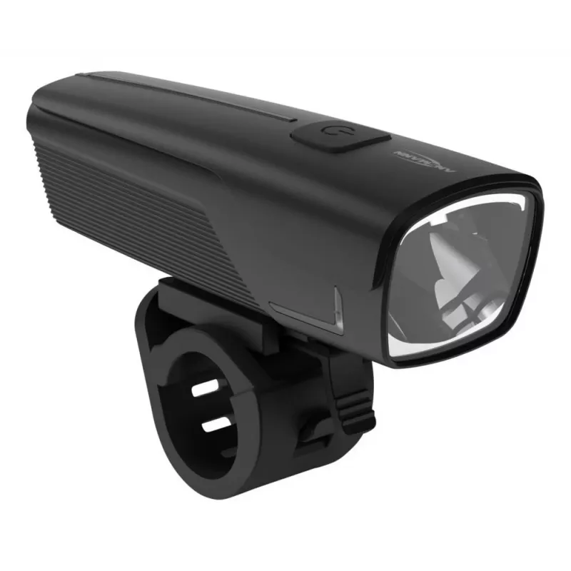 ANSMANN 1600-0524 LED-Fahrradfrontlicht, 50 lx, 2600 mAh, 2 W, Schwarz