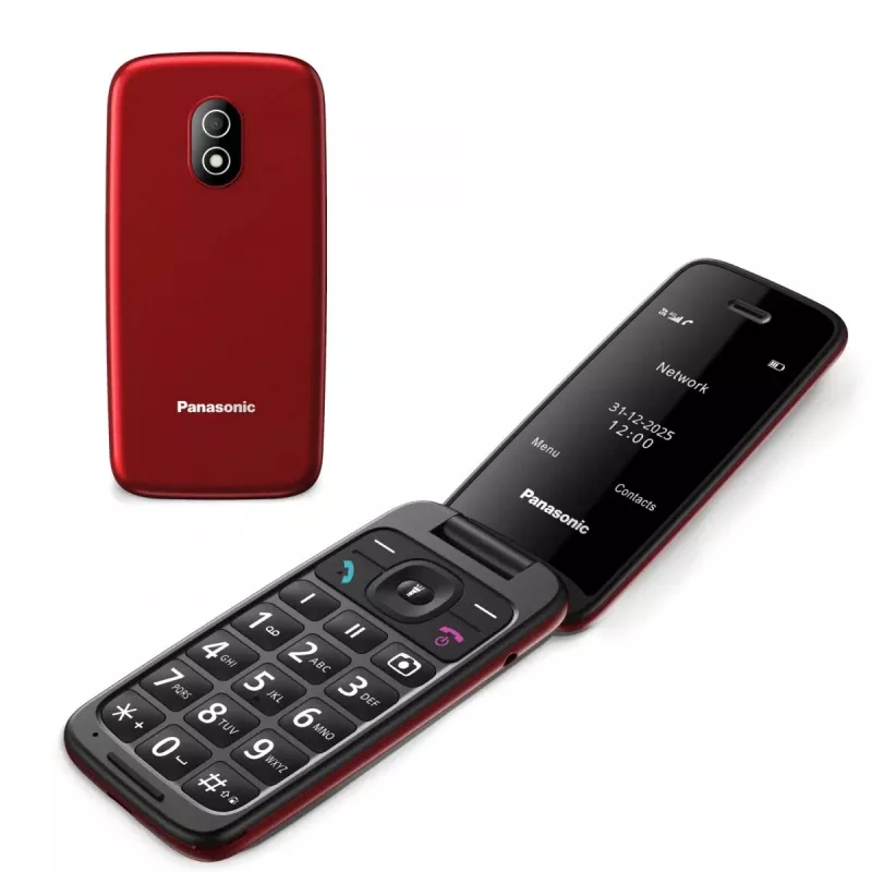 PANASONIC KX-TU410EXR Klapp-Handy - Rot