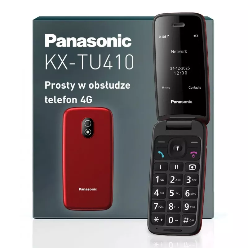 PANASONIC KX-TU410EXR Klapp-Handy - Rot