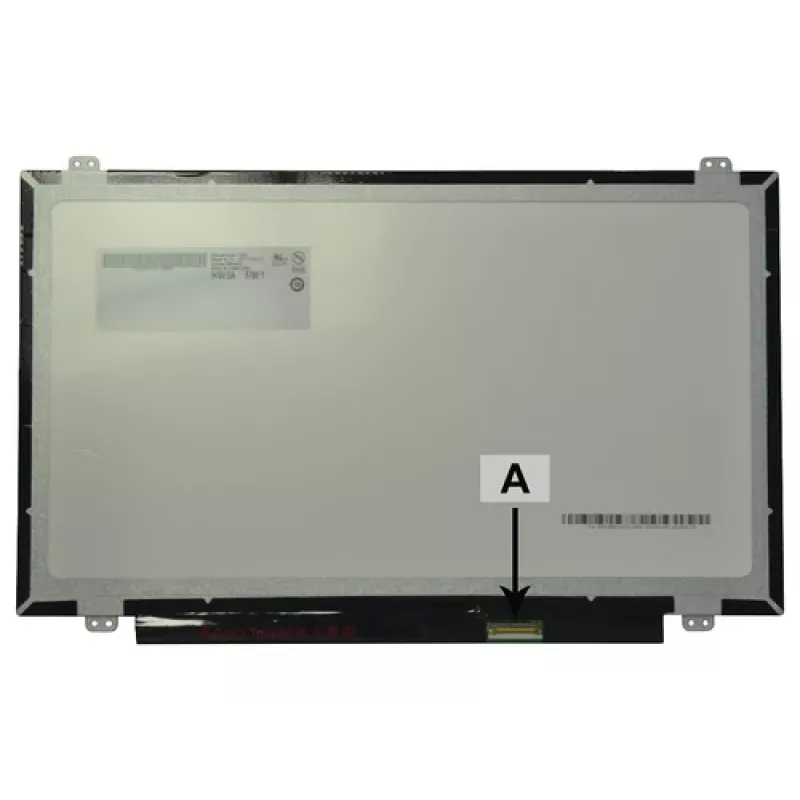 2-Power 14,0 Zoll HD Glänzender Laptop-LCD-Bildschirm mit Halterungen - 1366x768 - 40-Pin LVDS
