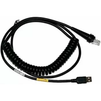 Honeywell USB-Schnittstellenkabel, USB Typ-A auf USB Typ-C, 3m Spiralkabel, Schwarz