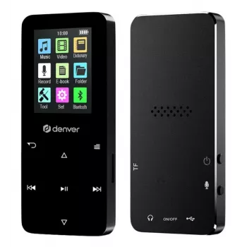 Denver MP-1830B Black MP4-Player mit Bluetooth, 1,8-Zoll-Display, 4GB, Schwarz