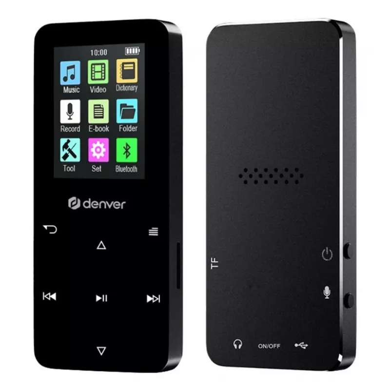 Denver MP-1830B Black MP4-Player mit Bluetooth, 1,8-Zoll-Display, 4GB, Schwarz