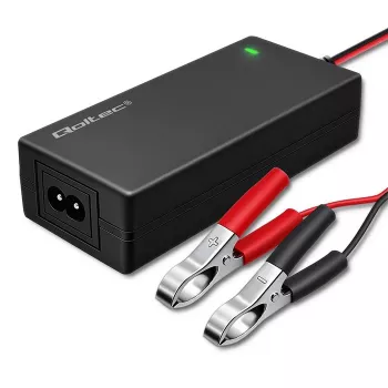 Qoltec Automatic Battery Charger AGM GEL STD 12V 4A 48W LED Cable 1,8m