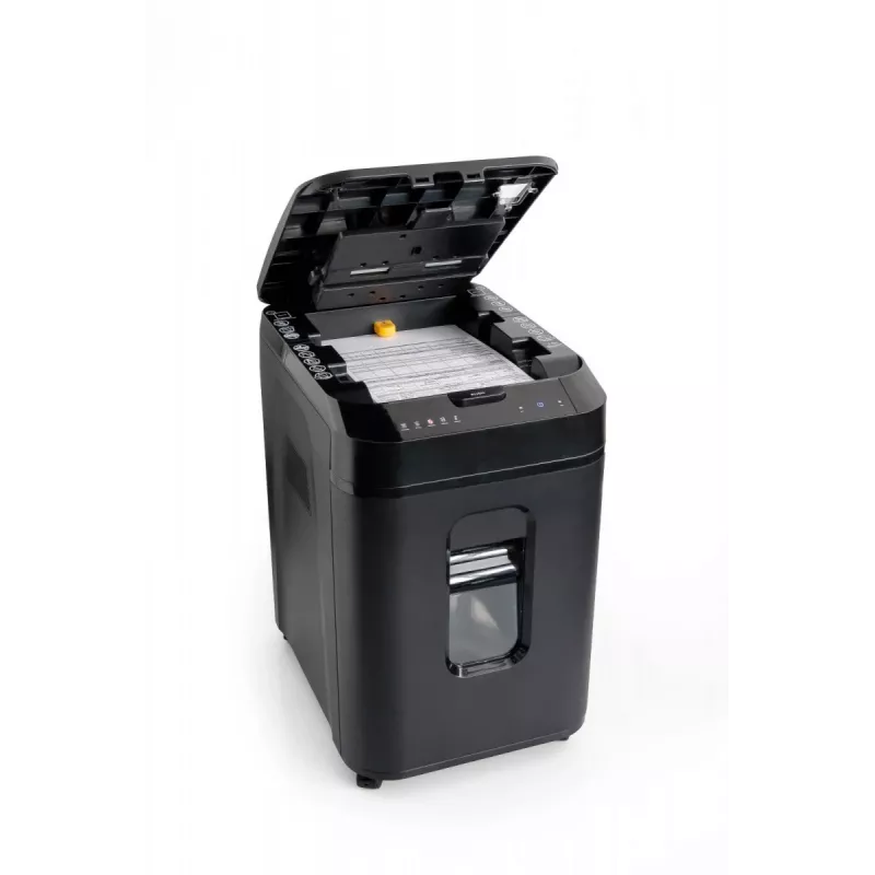 WALLNER Aktenvernichter AF160 C4 Cross-Cut, 160 Blatt automatischer Einzug, Sicherheitsstufe P-4, 30 L Behälter
