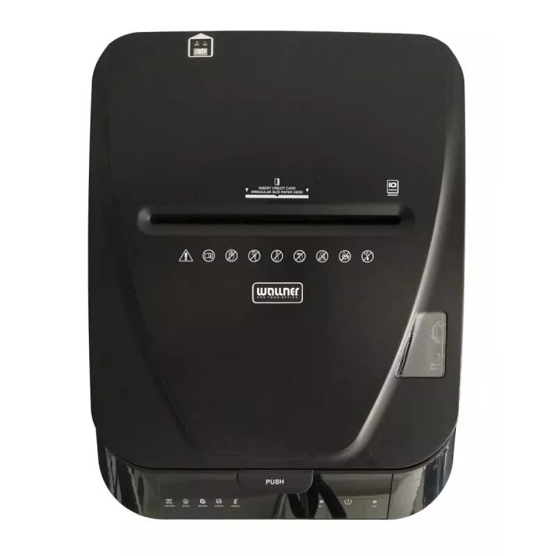 WALLNER Aktenvernichter AF160 C2 Cross-Cut, 160 Blatt automatischer Einzug, P-4 Sicherheitsstufe, 26 L Behälter, Schwarz