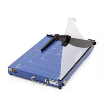 WALLNER Guillotine GA 448 Papierschneider, A4, 15 Blatt, Grau/Schwarz
