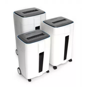 WALLNER Aktenvernichter HD-120 C2 Cross-Cut Papierschredder, 12 Blatt, 21L, Schwarz