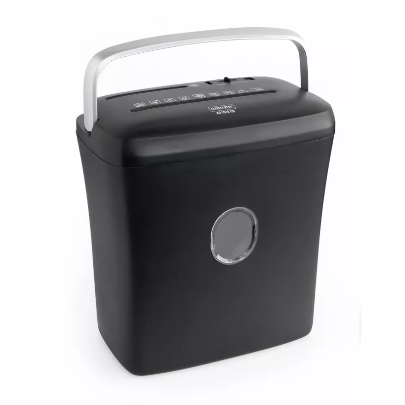 WALLNER Shredder XD1012 CD Cross-Cut Papier-Schredder, 6 Blatt, 10 L, Schwarz