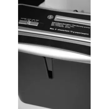 WALLNER Aktenvernichter XD805 CD Cross-Cut Papierschredder, 8 Blatt, 15L, Schwarz