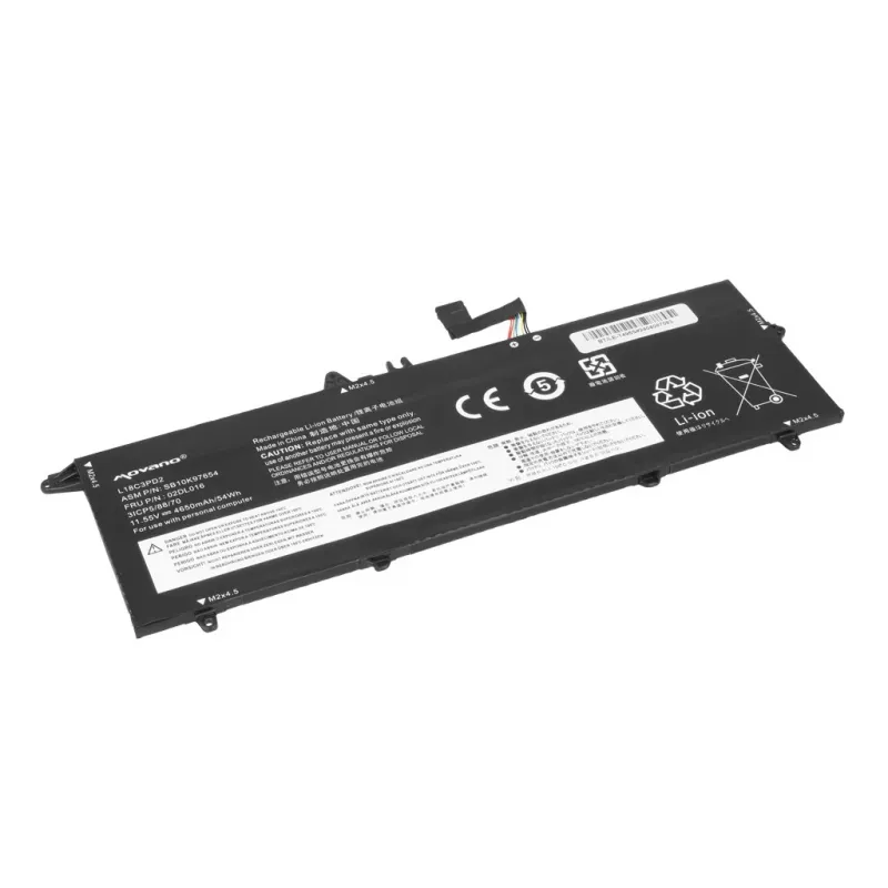 MOVANO Akku L18C3PD2 für Lenovo ThinkPad T490s T495s T14s - 4650 mAh (54 Wh)
