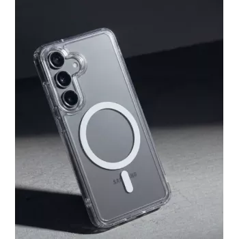 Crong Hybrid Clear Magnetic MagSafe Case für Samsung Galaxy A37 / A36 (Transparent)
