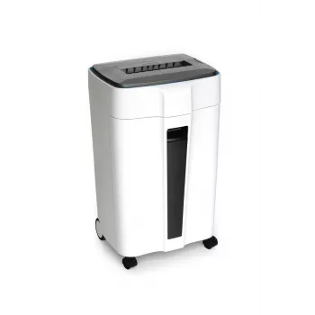 WALLNER Aktenvernichter HD-300 C4 Cross-Cut Papierschredder, 8 Blatt, 15 L, Schwarz