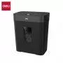 Deli ET023 Cross-Cut Papierschredder, 10 Blatt, P-4 Sicherheit, 17L Behälter, Schwarz