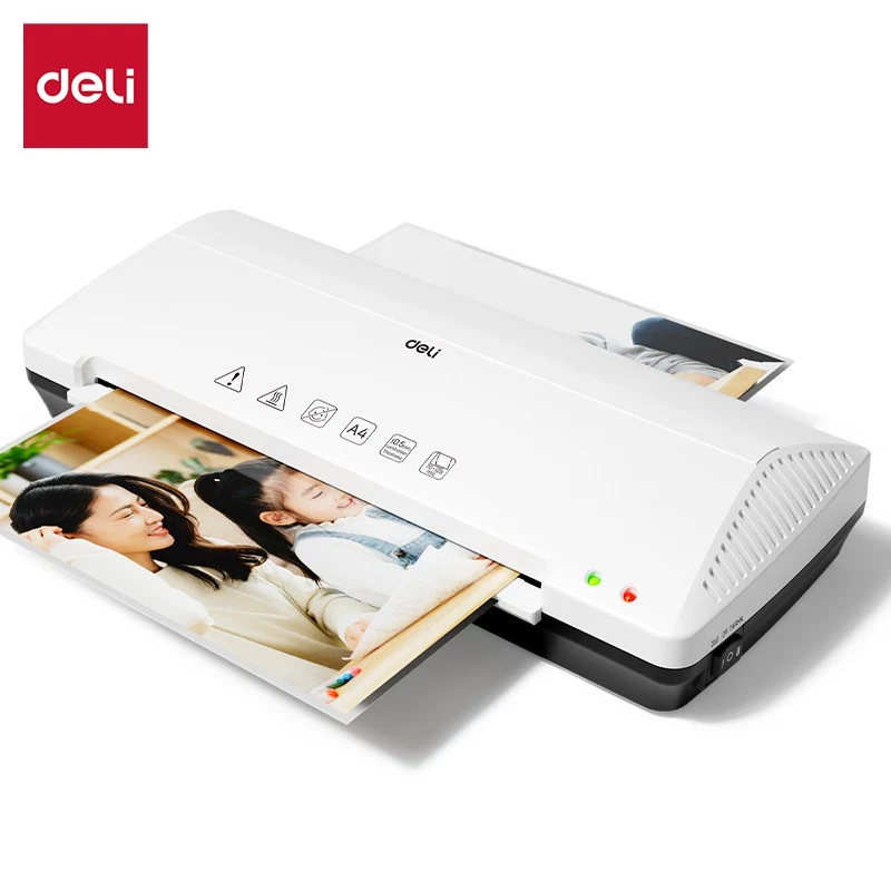 DELI Büro-Laminiergerät ET102 A4 - Heiß & Kalt, 2 Walzen, 250 mm/min, Schwarz