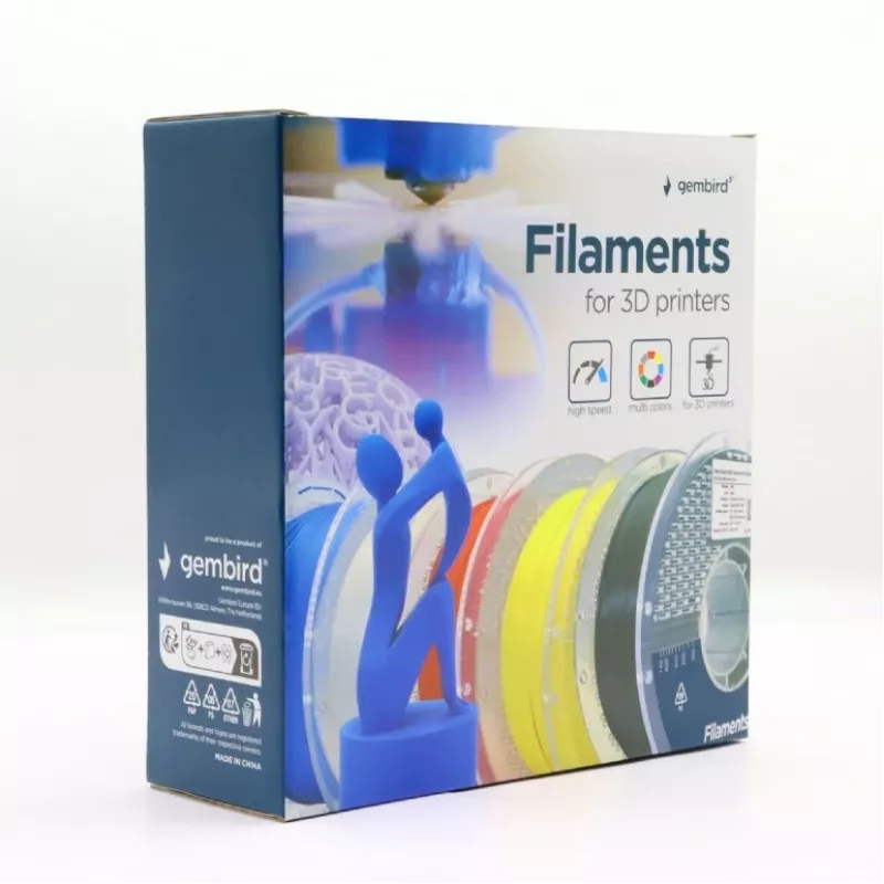 GEMBIRD Filament PETG High Speed, 1,75 mm, 1 kg, Gelb
