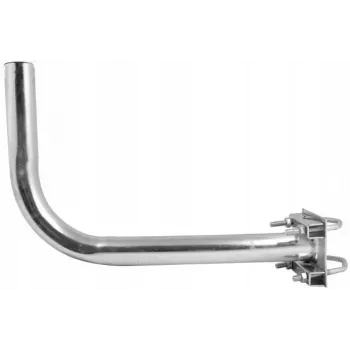 ROBSON Balkongeländer-Antennenhalterung L500B (50 cm) - feuerverzinkter Stahl, universelle 38-mm-Klemme