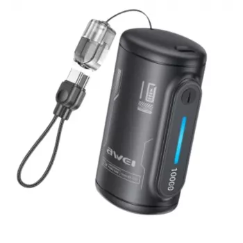 AWEI WP-117 Power Bank 10000mAh 22.5W 3C2xUSB-C Schwarz
