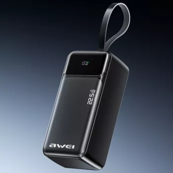 AWEI PA-105 Power Bank 40000mAh 22.5W PD QC 3.0 USB-C Schwarz