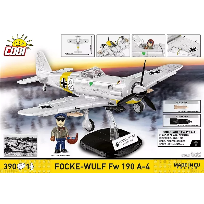 COBI Focke-Wulf Fw 190 A-4 Klemmbausteine-Set