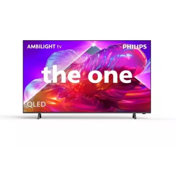 Philips 75PQS9001/12 75-Zoll QLED 4K Ultra HD Google TV mit 3-seitigem Ambilight, MiniLED, 120Hz, Dolby Vision & Atmos, VRR, ALLM, FreeSync Premium, G-Sync-kompatibel, 4x HDMI 2.1, 2x USB, Wi-Fi, Bluetooth 5.0, DVB-T/T2/C/S/S2, Grau