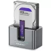 Qoltec 2in1 HDD SSD Docking Station SATA M.2 NVMe mit Klonfunktion, USB-C 3.2 Gen 2, 10Gbps, bis zu 28TB, Aluminium