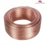 MACLEAN MCTV-512 Lautsprecherkabel 100m 2x1,5mm² transparent OFC Ring