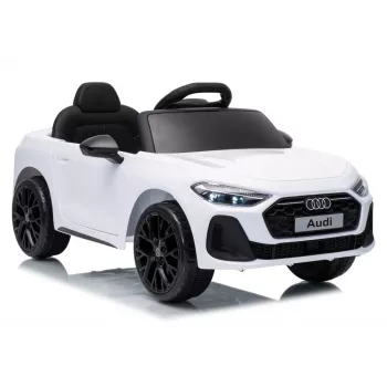 LEAN CARS Audi A5L HL788 12V Kinder-Elektroauto mit Fernbedienung, Weiß