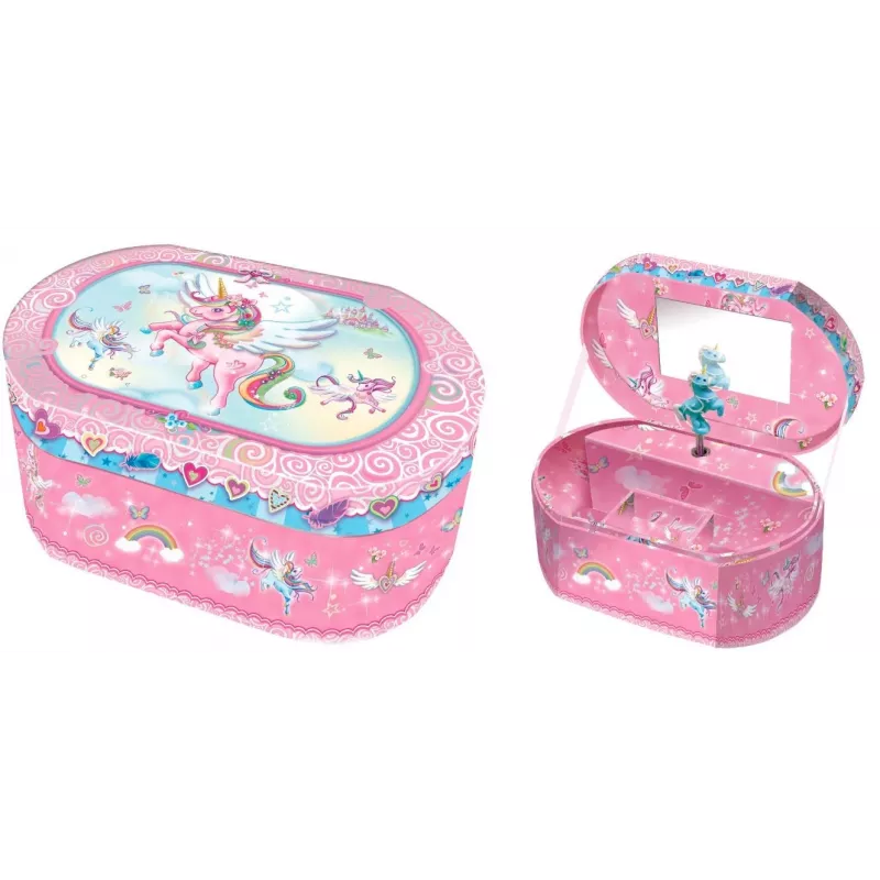 Pecoware ovale Spieluhr – Einhorn