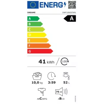 DREAME N5 Waschmaschine Frontlader 8kg 1400 U/min Energieklasse A Weiß