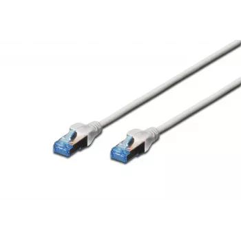 DIGITUS Ecoline Cat5e UTP Patchkabel RJ-45 auf RJ-45, 0,5 m, Grau, LSZH, Snagless, Gigabit Ethernet