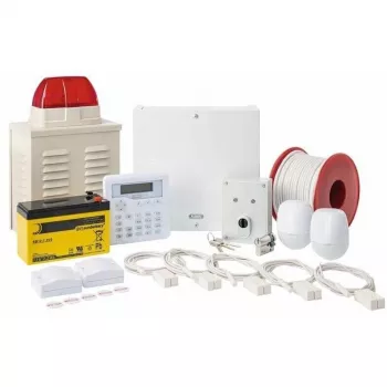 ABUS AZAA10200 Terxon SX Alarmanlagen-Set, 8 verdrahtete Zonen, 1 Sabotagezone