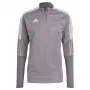 adidas Tiro 21 Trainingsjacke Grey Four/Schwarz 2XL GH7301