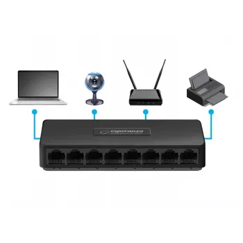 Esperanza NOVA ENS104 8-Port Gigabit Switch 10/100/1000
