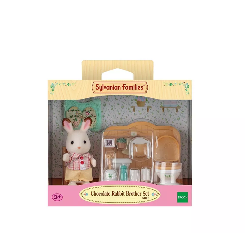 Sylvanian Families Chocolate Rabbit Brother Badezimmer-Set